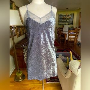 Mossimo Supply Co. blue velvet dress